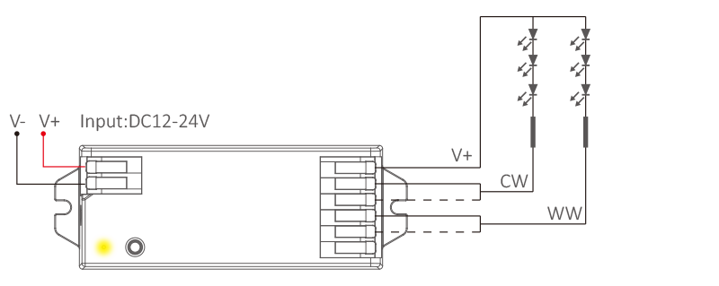 Dual White Connection Diagram