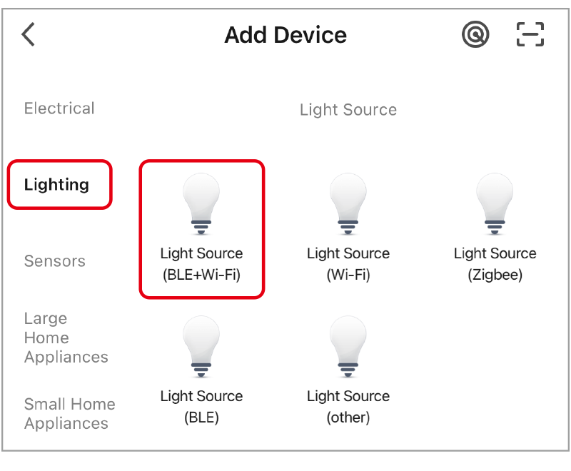 Select lighting