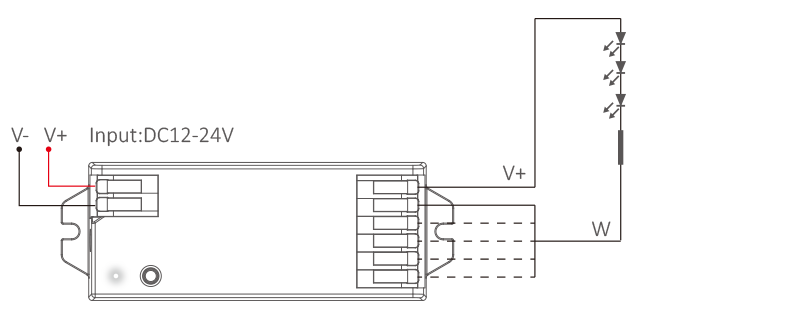 Single Color Connection Diagram