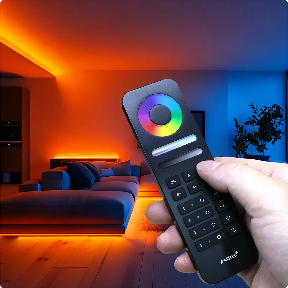 <b>HR03 </b><br />4-Zone RGB+CCT Remote (2.4G) - Image 7