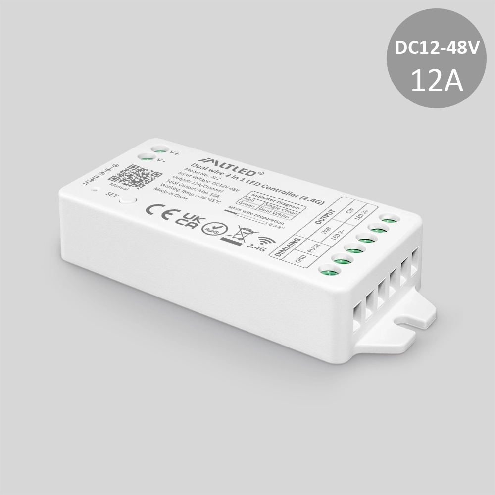 <b>XL2 (12A) </b><br />Dual Wire 2 in 1 LEDController (2.4G)