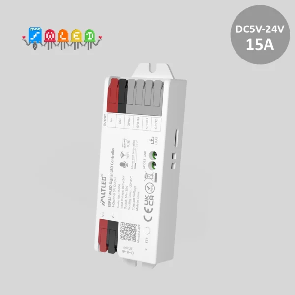 <b>EPS04 (15A) </b><br />ESP32 WLED Digital LED Controller (WiFi)
