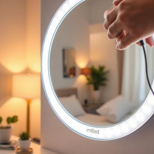 DIY LED Light Strips For Mirror