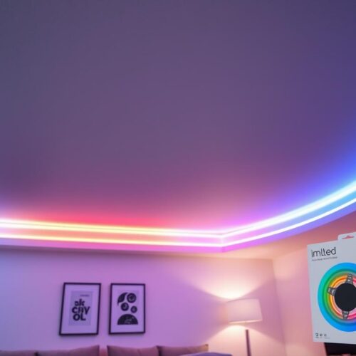 LED Strip Lights on the Ceiling